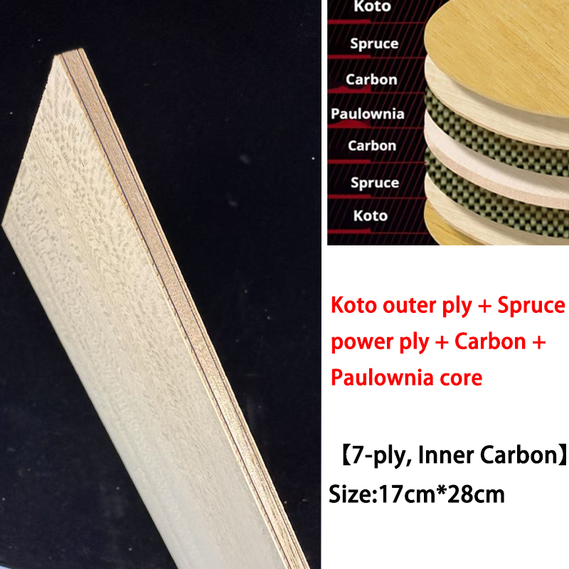 Table Tennis Launcher - Koto DIY Tischtennis Klinge Holz 7ply