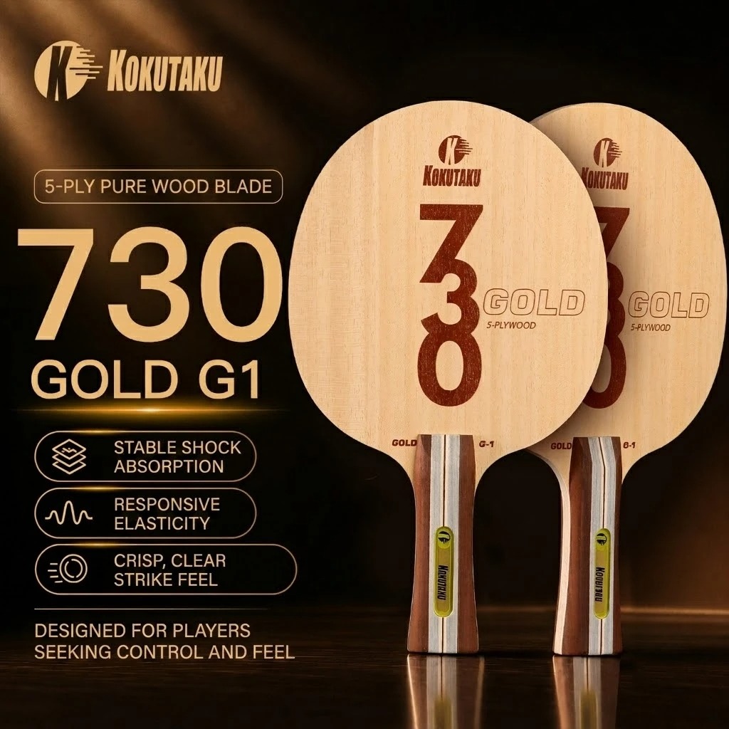 Table Tennis Launcher - Kokutaku Tischtennisschläger FL 730 G1 5-Schicht-Holz