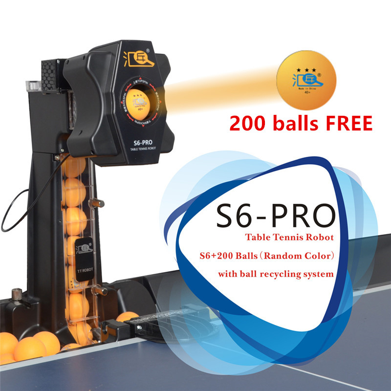 Table Tennis Gun - HUIPANG S6-PRO Tischtennis Roboter/Maschine Einfach Montieren