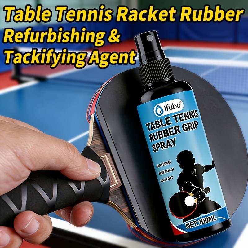 Table Tennis Gun - Tischtennisschläger-Gummipflegelösung | Haftungsförderung | Wiederherstellender Halt