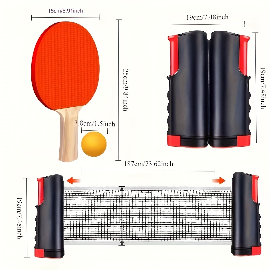 Tragbares Tischtennis-Set mit  – Table Tennis Kit Bewertung und Preis